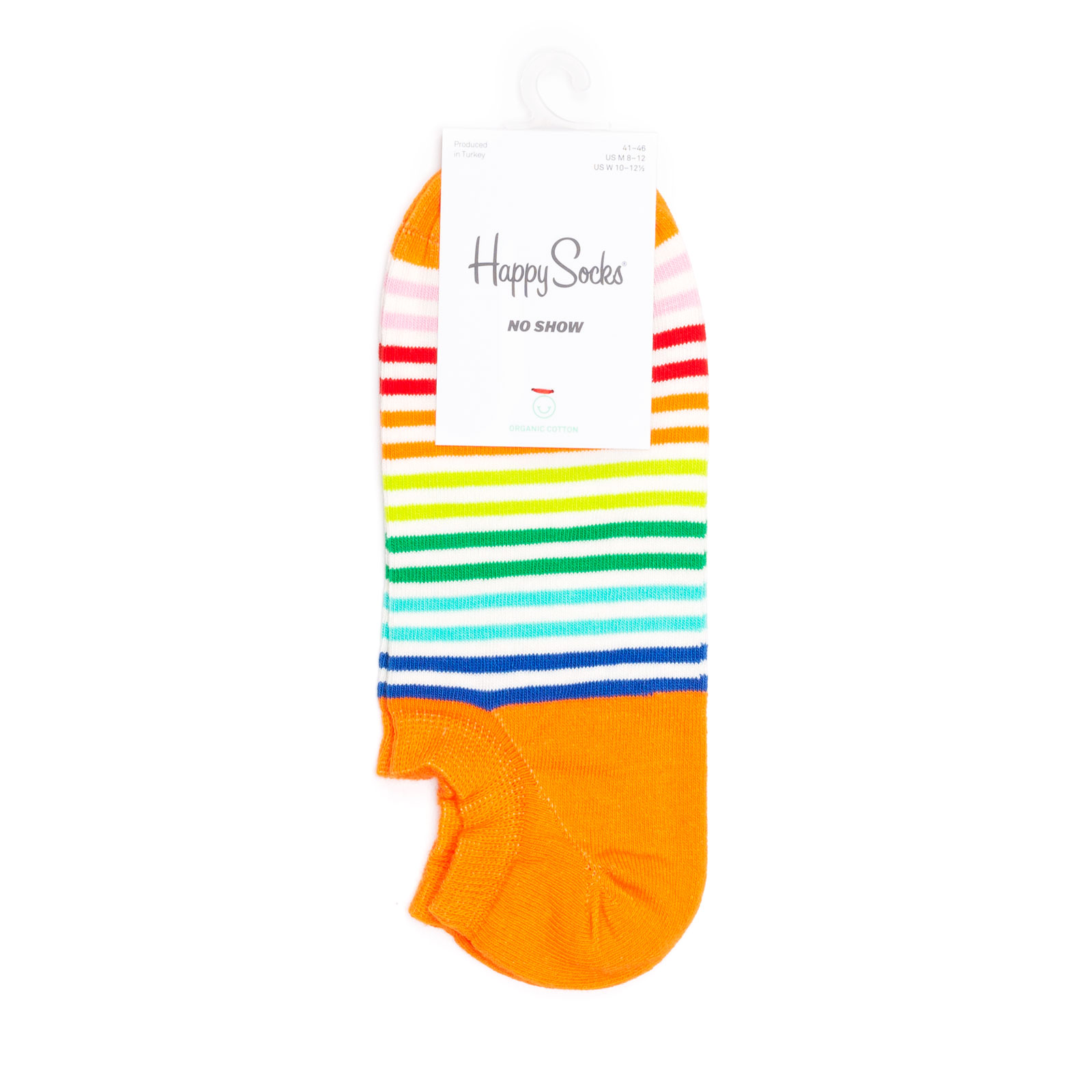 фото Носки унисекс happy socks happy socks mini stripe no show разноцветные 41-46