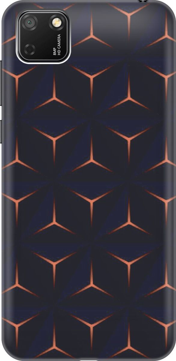 

Силиконовый чехол на Honor 9S/Huawei Y5P "Темные пирамиды", Оранжевый;черный, 3421