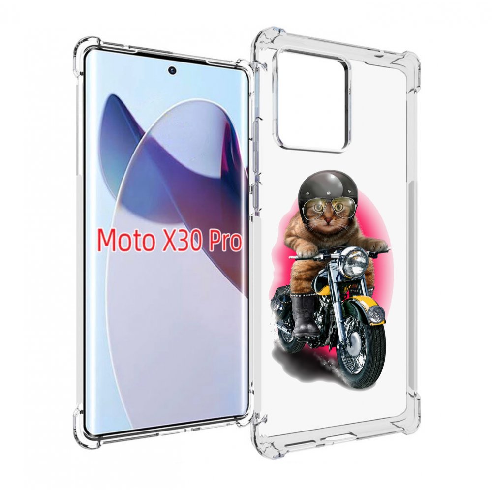 Чехол MyPads мото-кот для Motorola Moto X30 Pro