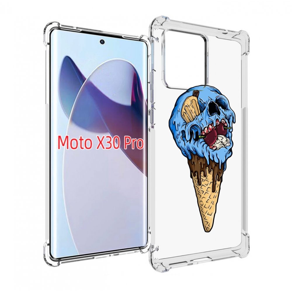 

Чехол MyPads мороженное череп для Motorola Moto X30 Pro, Прозрачный, Tocco