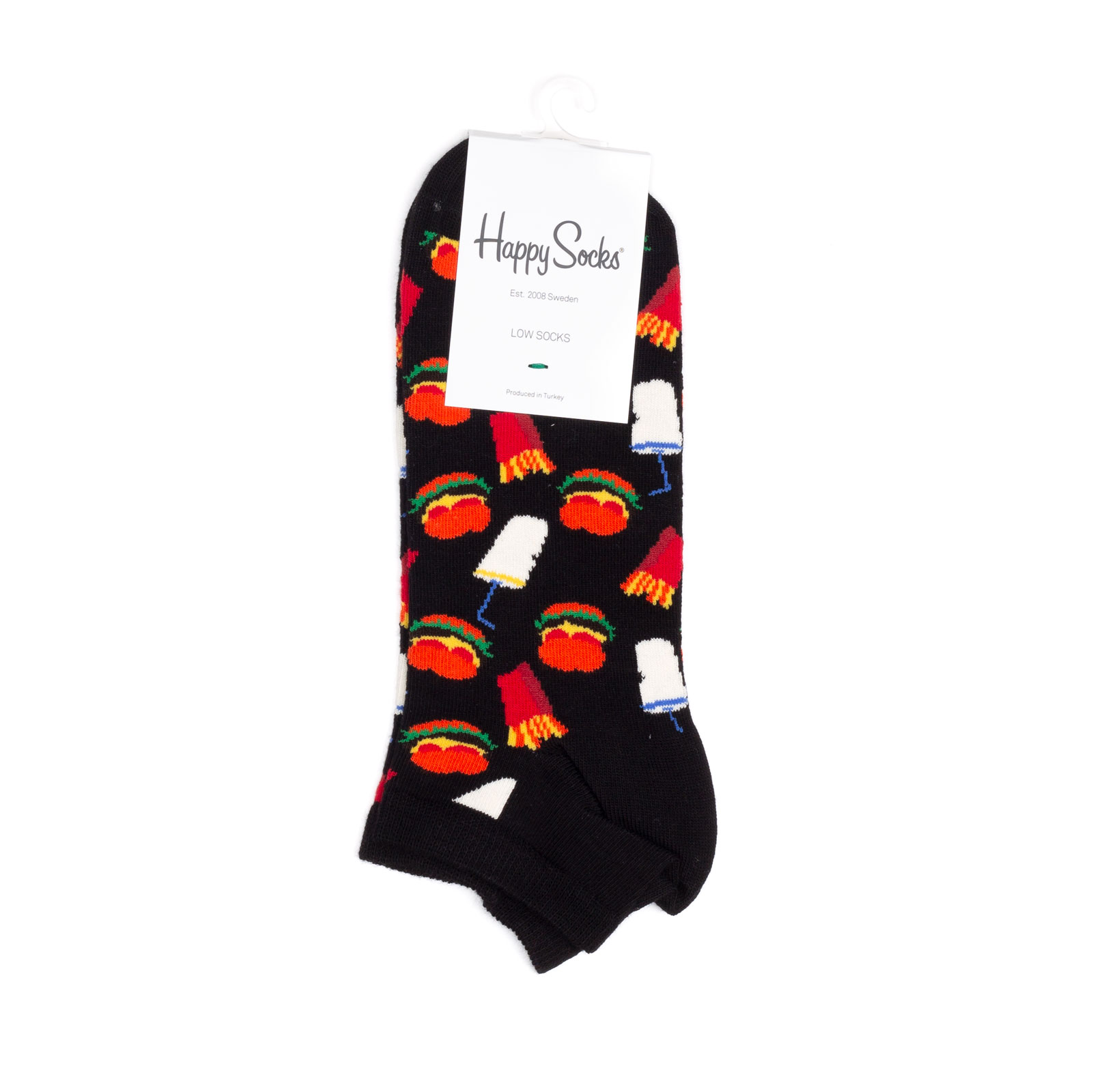 фото Носки унисекс happy socks happy socks low hamburger разноцветные 36-40