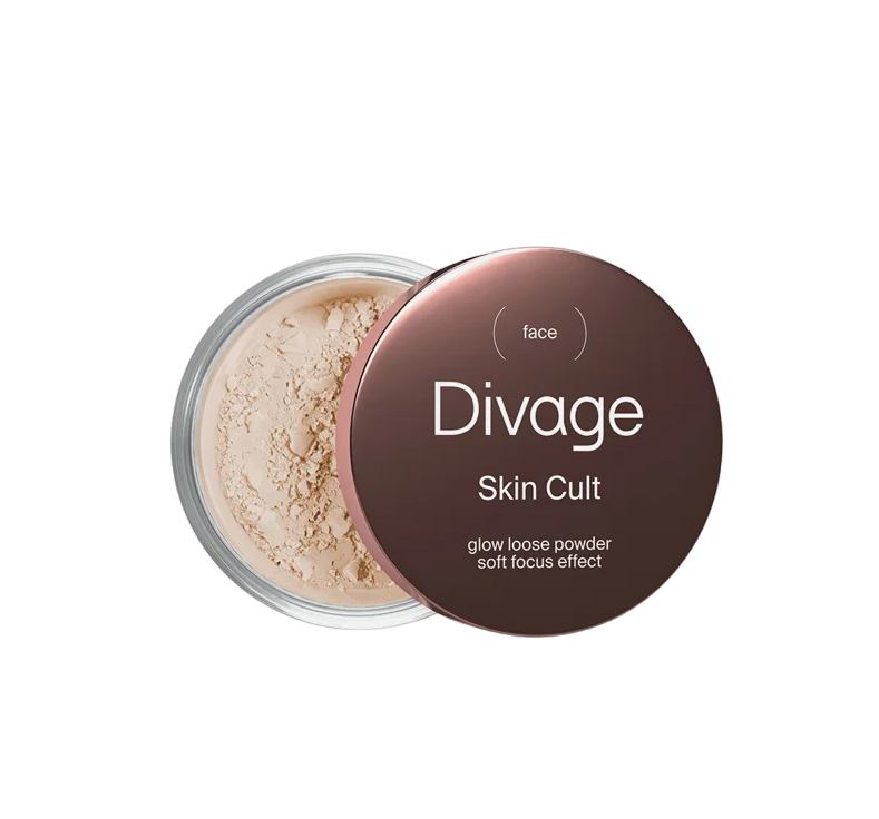 Пудра Divage Skin Cult Glow Loose Powder рассыпчатая, сияющая 7 г мерцающая пудра для лица skin iluminating powder duo poures ilumina trices p072 02 intensity two 12 г