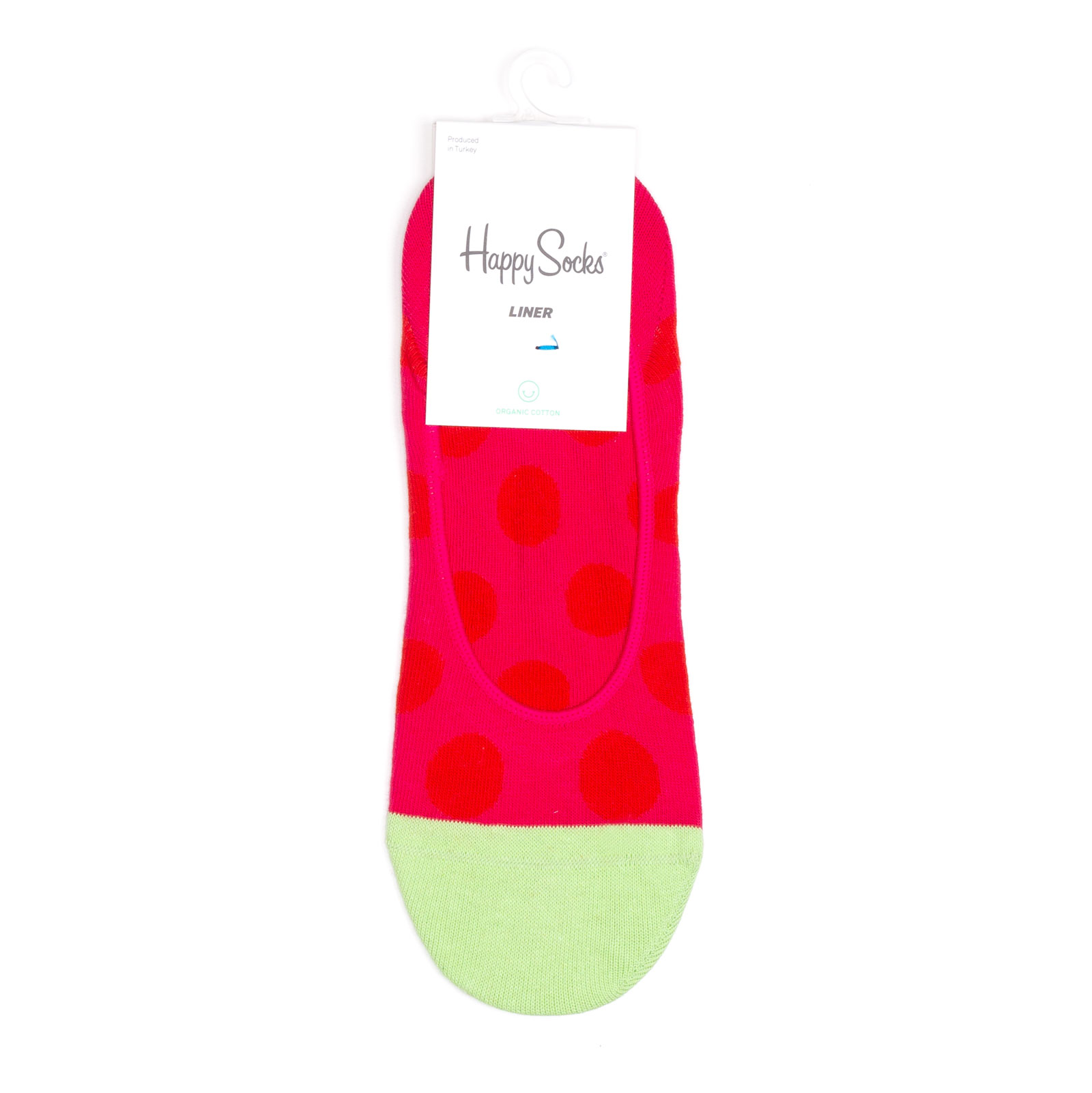 фото Носки унисекс happy socks happy socks liner dot block red green разноцветные 41-46