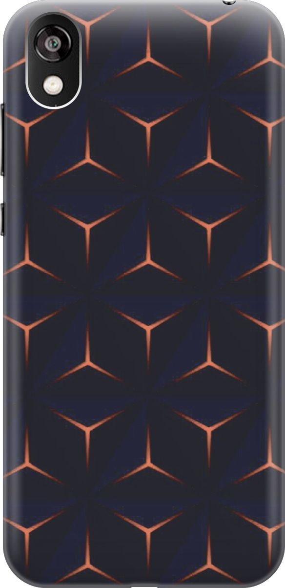 

Чехол на Honor 8S/Huawei Y5 (2019) "Темные пирамиды", Оранжевый;черный, 3419