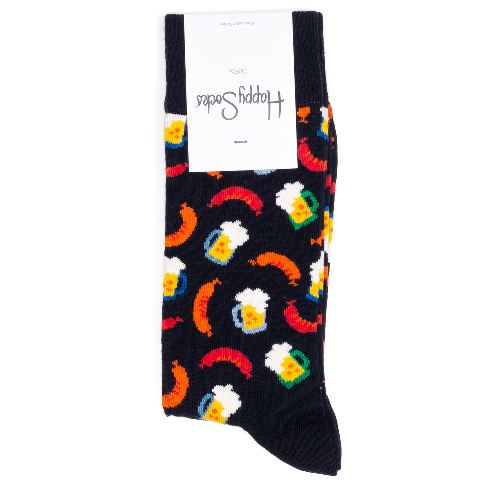 фото Носки унисекс happy socks happy socks beer and sausage разноцветные 41-46