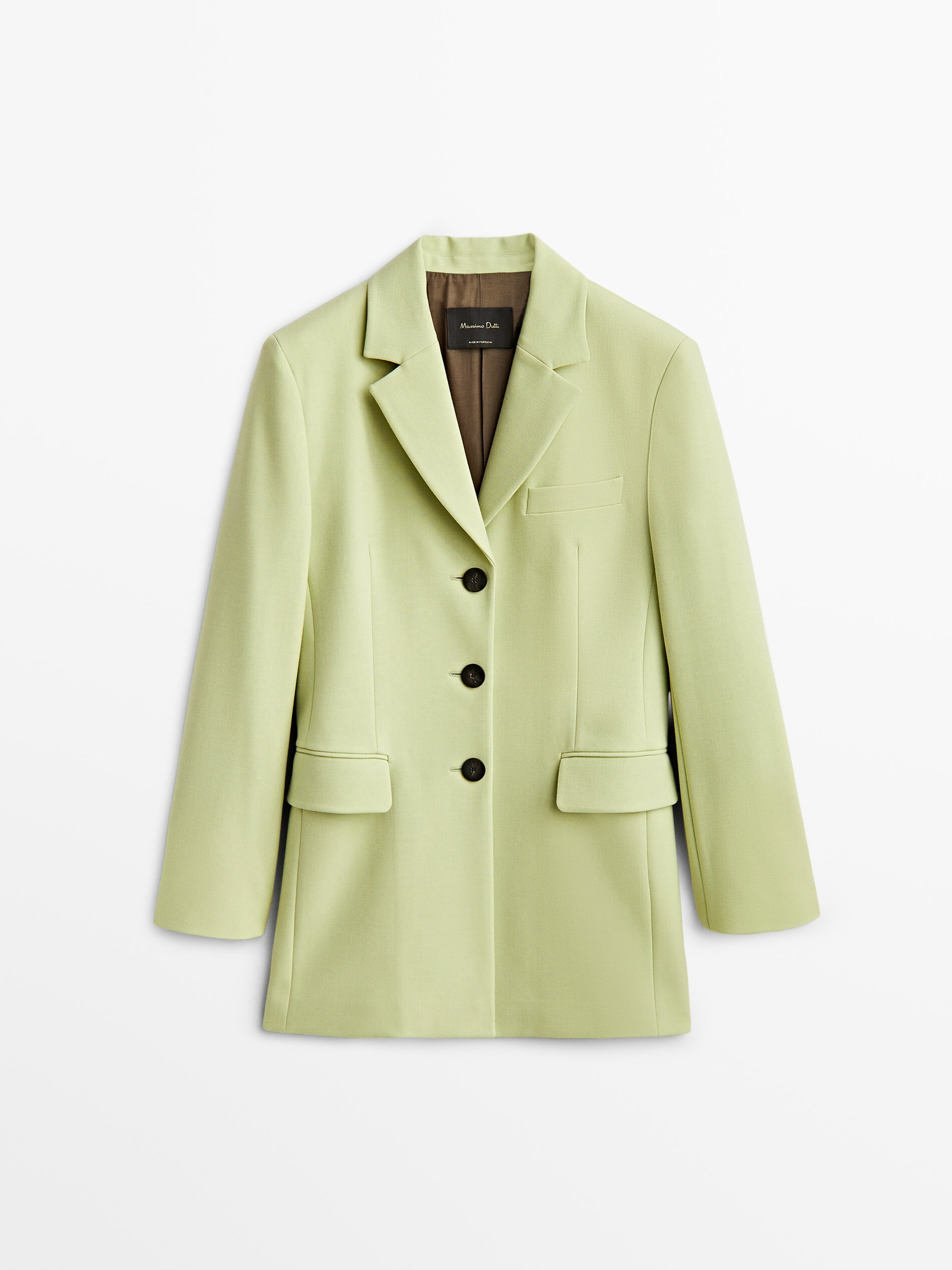 

Блейзер женский Massimo Dutti 06022672306 желтый 40, 06022672306