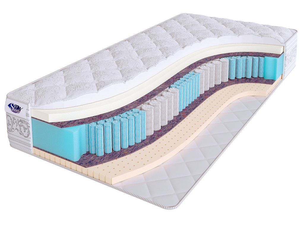 

Матрас REAL ZONE Memory-Latex 120x215, Белый, Real Zone Memory-Latex