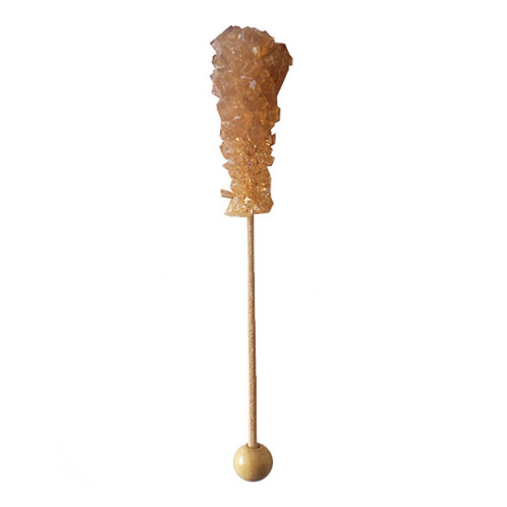 Сахар леденцовый кристаллический на палочке тростниковый коричневый 11см, 6гр, 25шт.