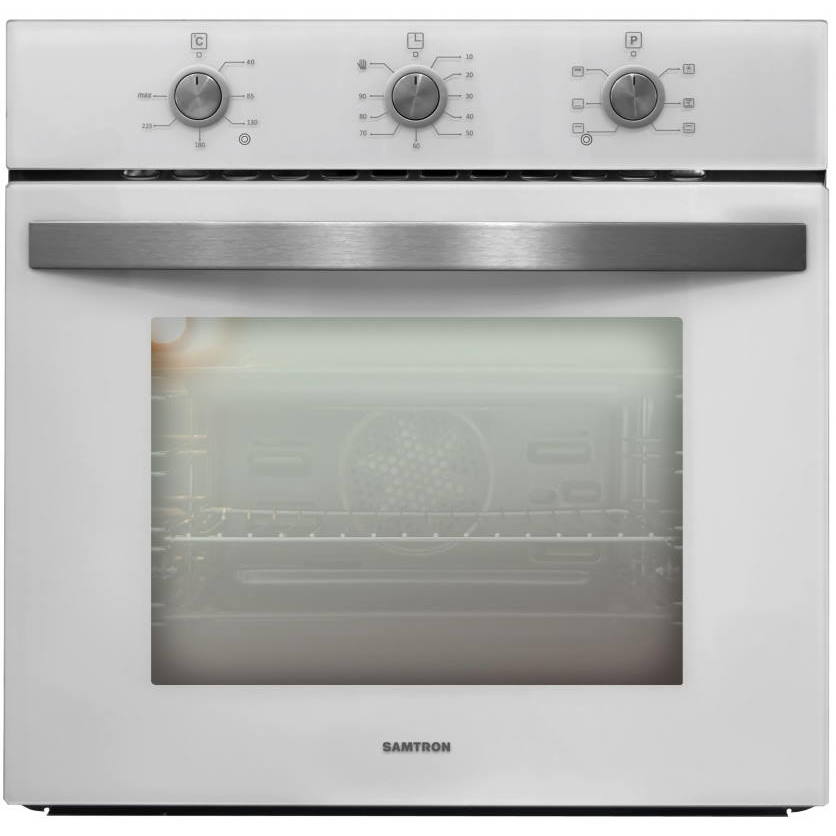 

Встраиваемый электрический духовой шкаф Samtron FO W60313 White Glass, FO W60313 белое стекло