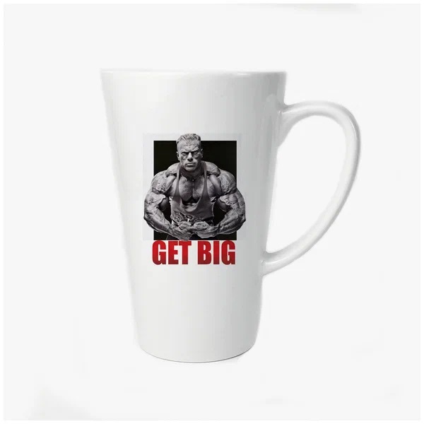 

Большая конусная кружка CoolPodarok Get big Спорт