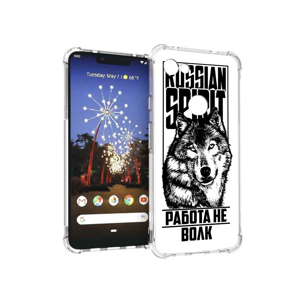 

Чехол MyPads Tocco для Google Pixel 3 XL работа не волк, Прозрачный, Tocco