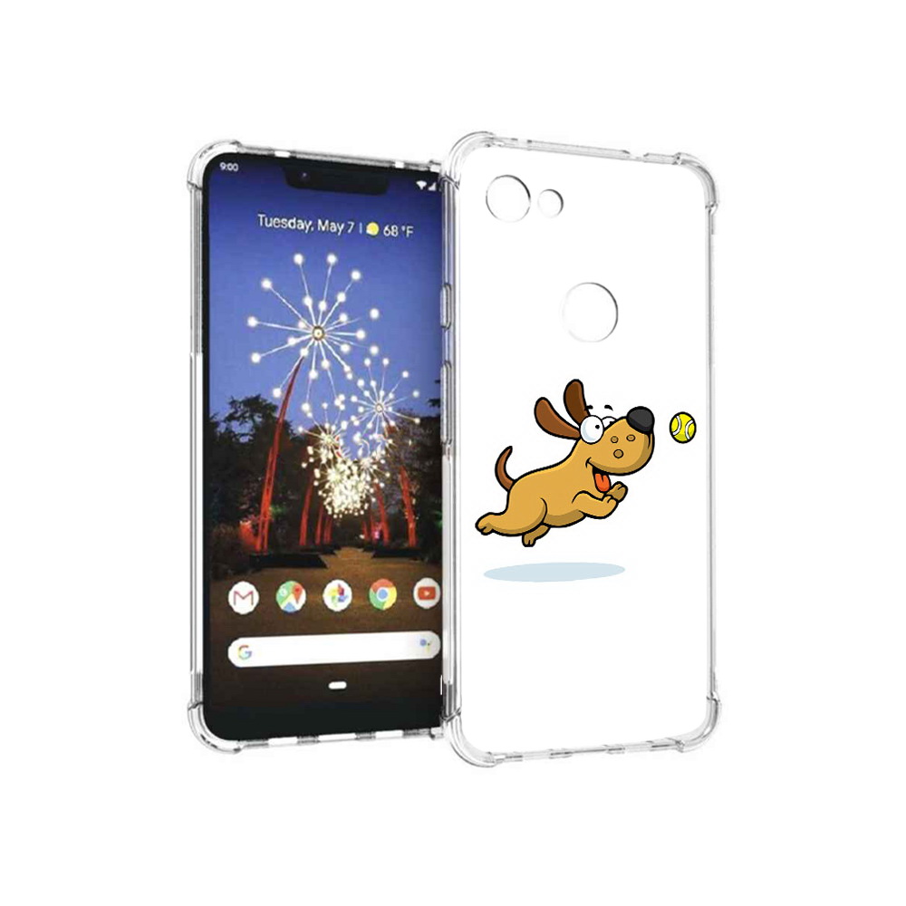 

Чехол MyPads Tocco для Google Pixel 3 XL пёсик, Прозрачный, Tocco
