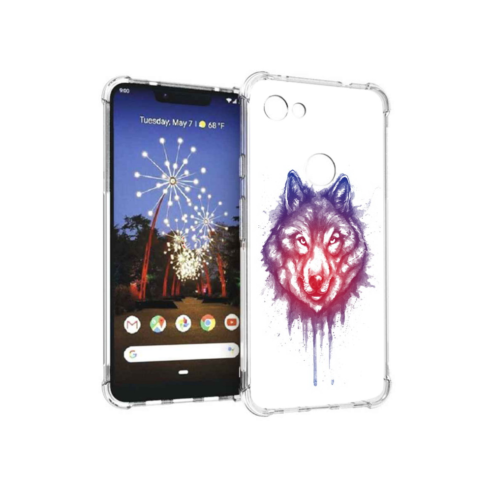 

Чехол MyPads Tocco для Google Pixel 3 XL пушистый волк, Прозрачный, Tocco