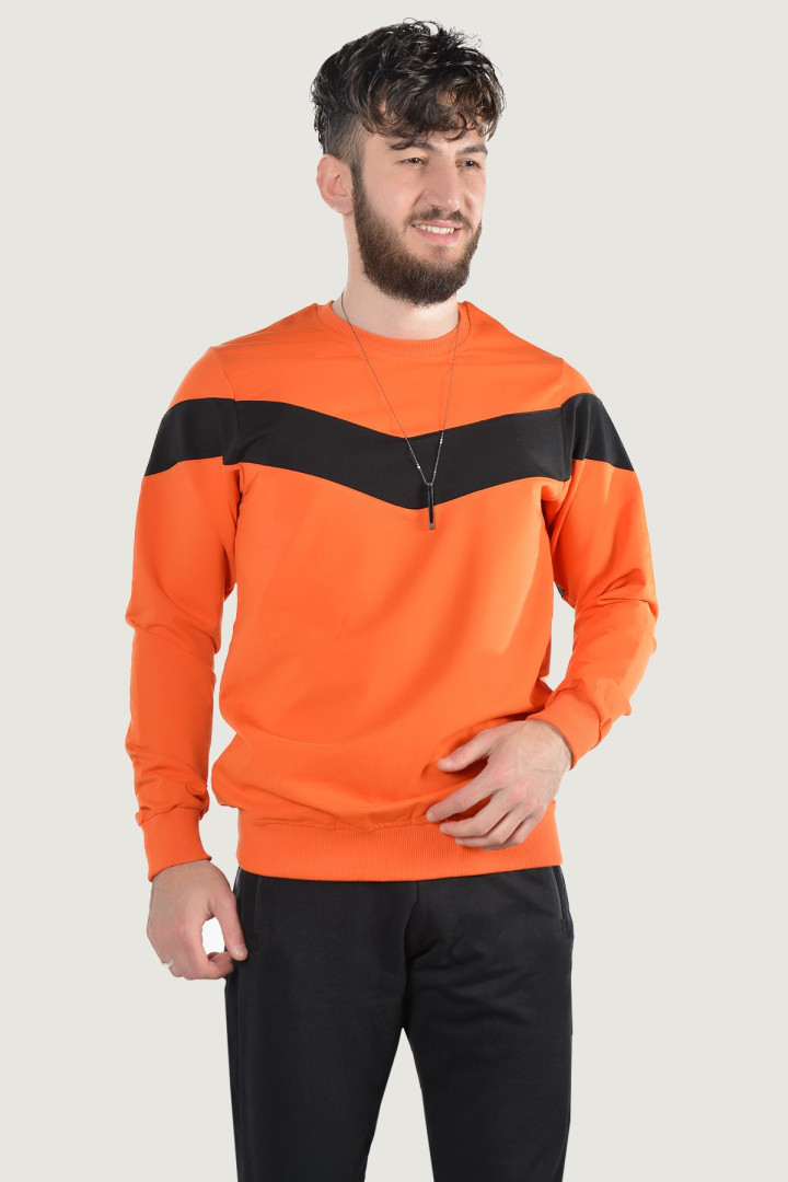 

Свитшот мужской Terapi Men 23214 оранжевый XS (доставка из-за рубежа), 23214