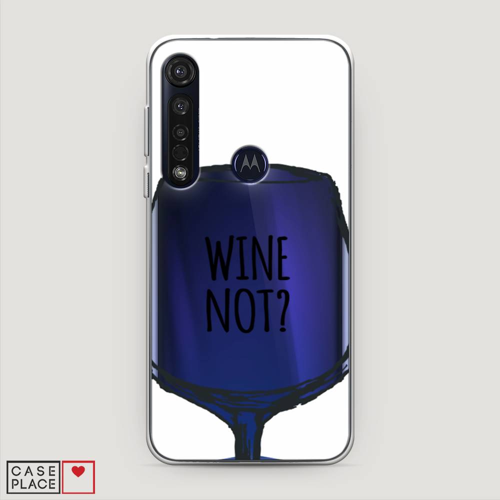 

Чехол на Motorola Moto G8 Plus "Wine not white", Белый, 241450-6