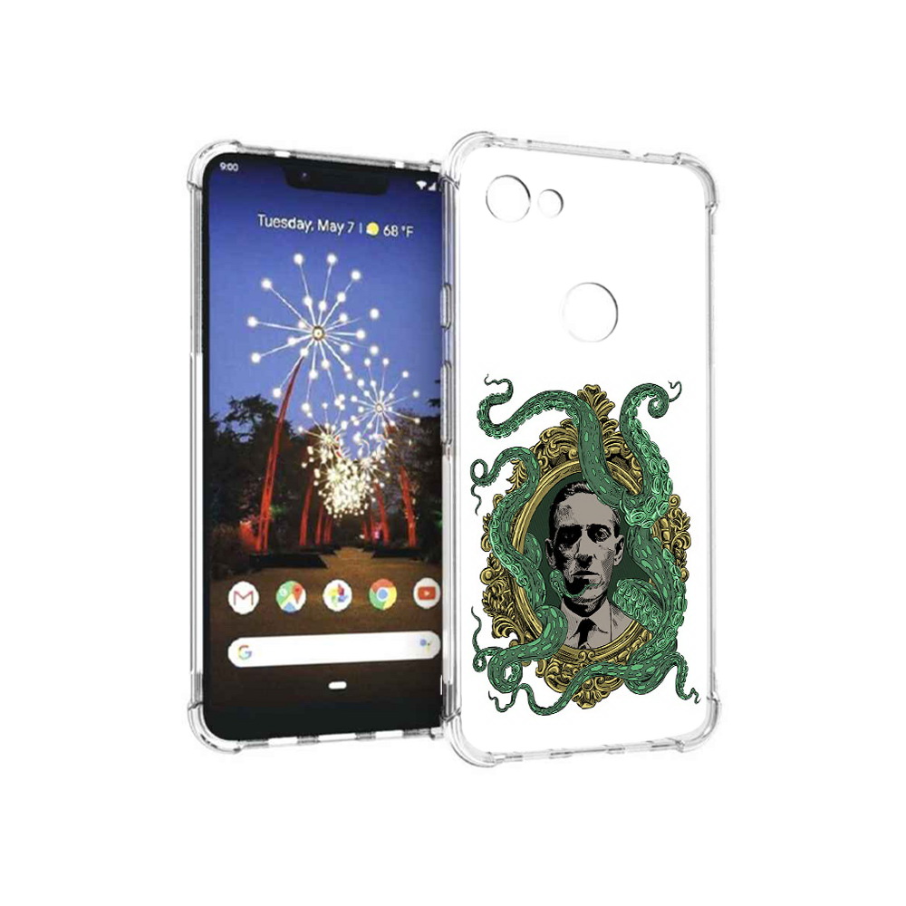 

Чехол MyPads Tocco для Google Pixel 3 XL портрет с кракеном, Прозрачный, Tocco