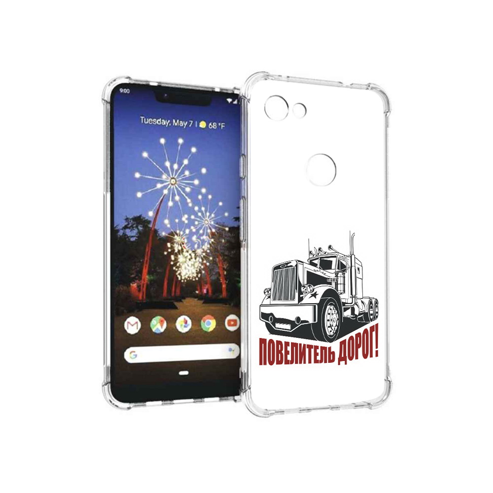 

Чехол MyPads Tocco для Google Pixel 3 XL повелитель дорог, Прозрачный, Tocco