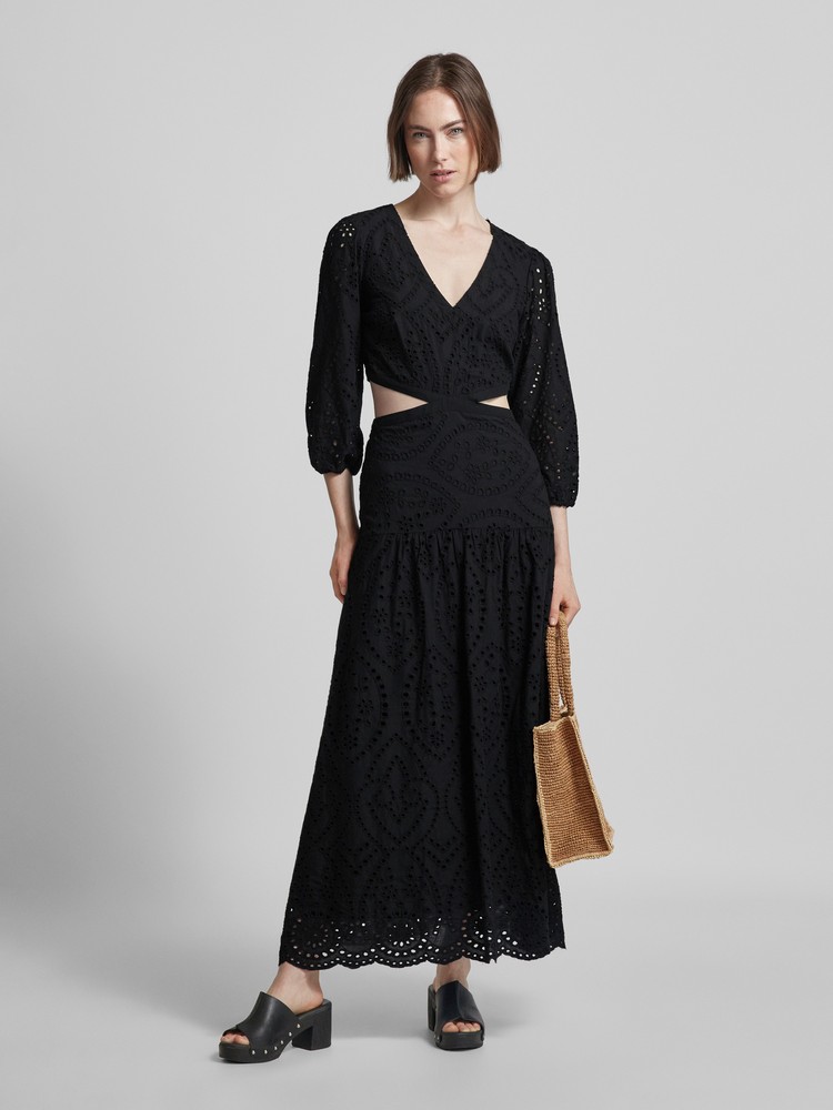 

Платье женское Mango 67027125 черное XL, Черный, 67027125