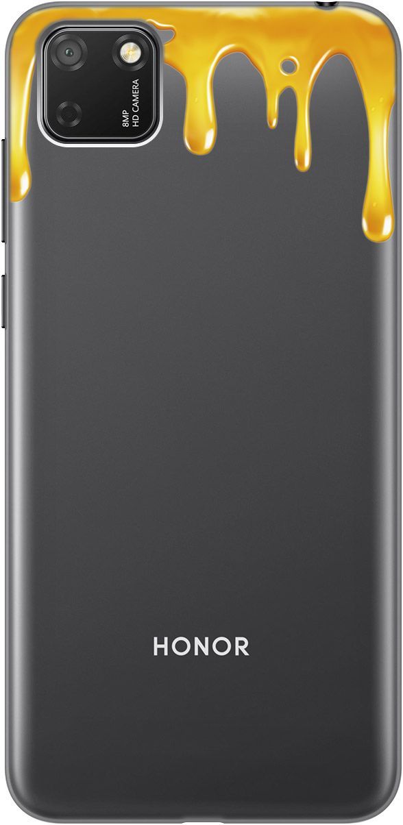 

Чехол на Honor 9S/Huawei Y5P с принтом "Honey" прозрачный, Прозрачный;желтый, 1700
