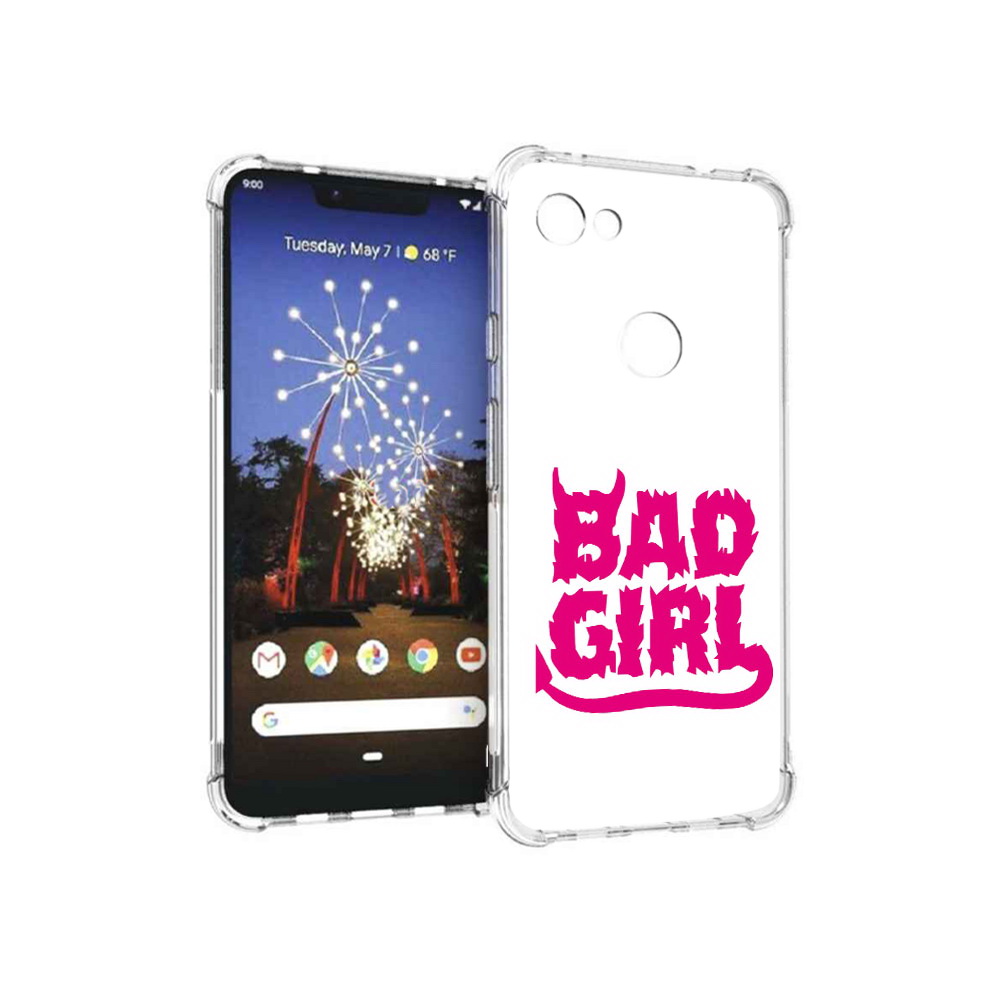 

Чехол MyPads Tocco для Google Pixel 3 XL плохая девочка, Прозрачный, Tocco