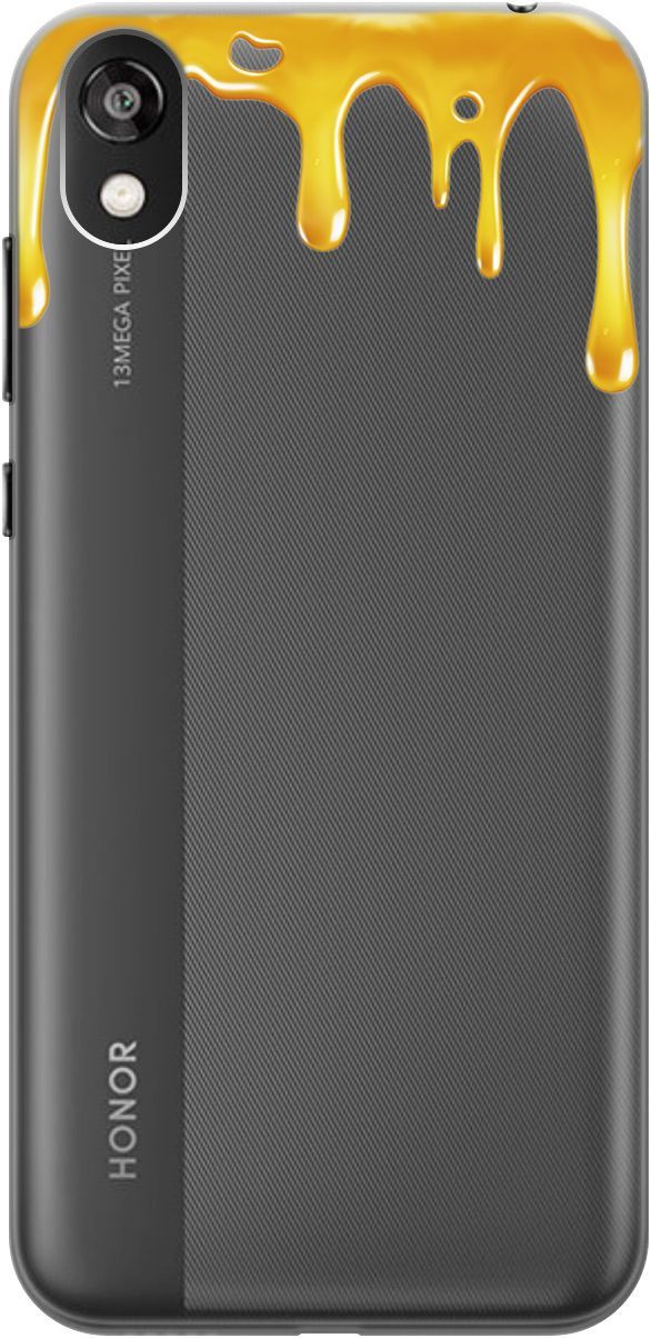 

Чехол на Honor 8S/Huawei Y5 (2019) "Honey" прозрачный, Прозрачный;желтый, 1698
