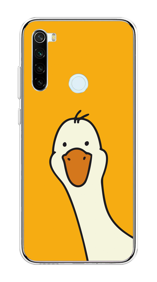 

Чехол на Xiaomi Redmi Note 8T "Утка на желтом фоне", Желтый;красный, 37450-1