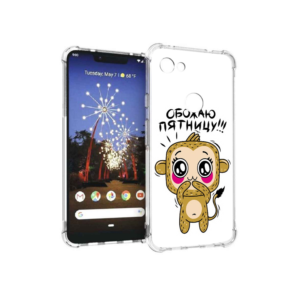

Чехол MyPads Tocco для Google Pixel 3 XL обожаю пятницу, Прозрачный, Tocco