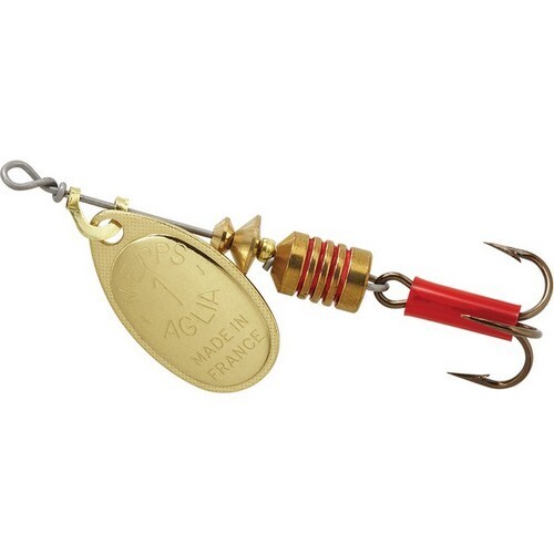 фото Блесна вращающаяся mepps aglia 1, gold, комплект из 1 штука