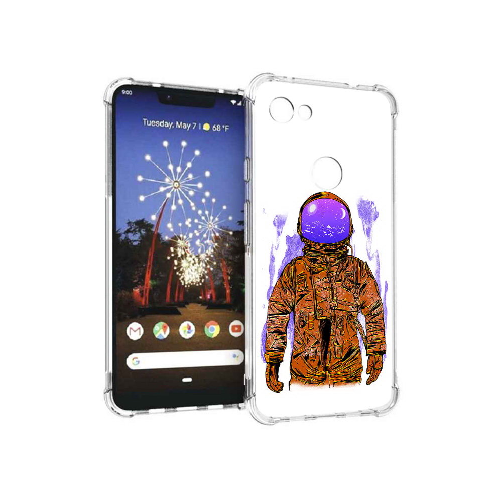 

Чехол MyPads Tocco для Google Pixel 3 XL нарисованный мужчина в скафандре, Прозрачный, Tocco