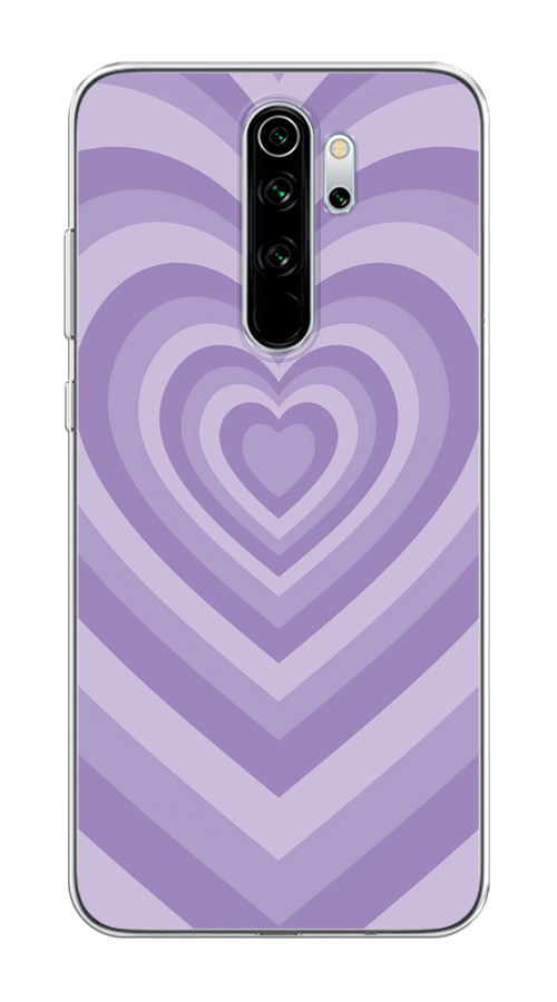 

Чехол на Xiaomi Redmi Note 8 Pro "Violet heart latte", Фиолетовый, 36650-1