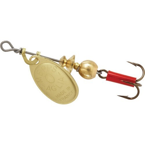 фото Блесна вращающаяся mepps aglia 0, gold, комплект из 1 штука