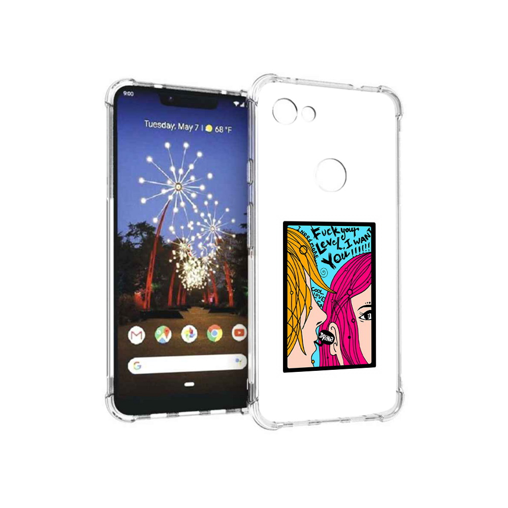 

Чехол MyPads Tocco для Google Pixel 3 XL Выпьем, Прозрачный, Tocco