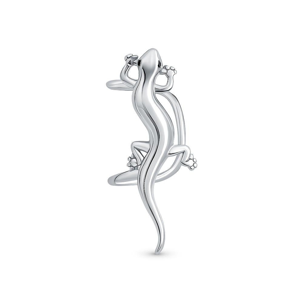 

Серьги каффы из серебра 585Gold 702011896, фианит, 702011896