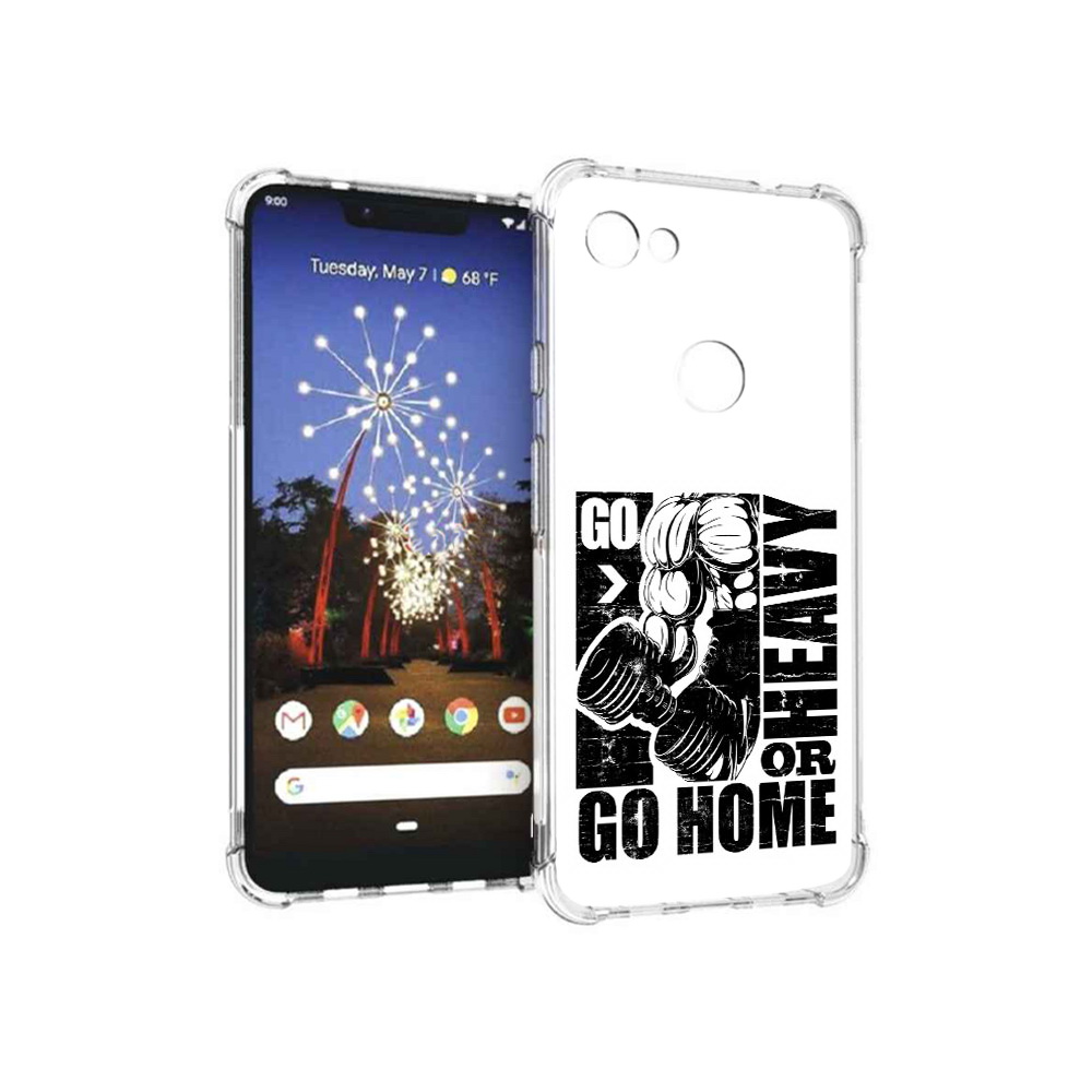 

Чехол MyPads Tocco для Google Pixel 3 XL накаченные руки, Прозрачный, Tocco