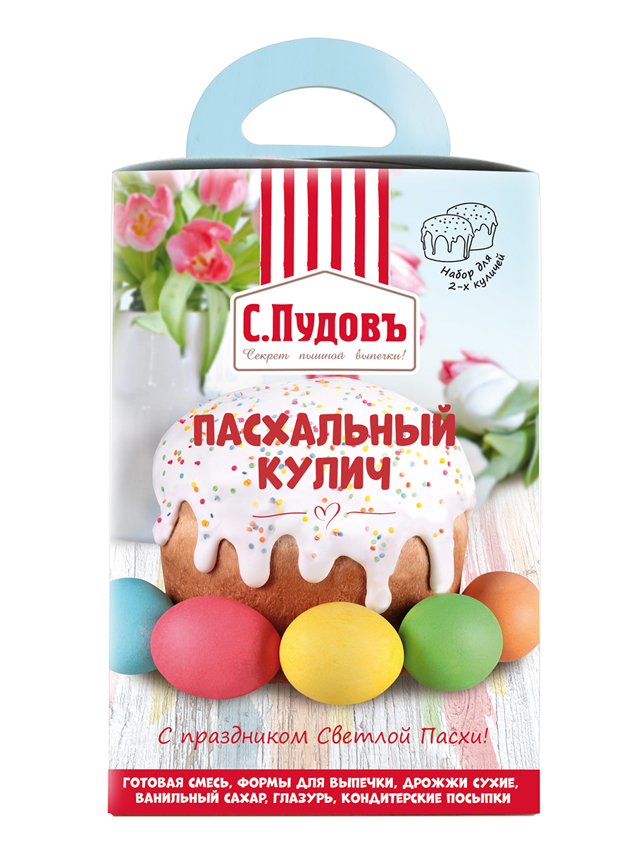 

Набор для выпечки пасхальный кулич С.Пудовъ 533 г