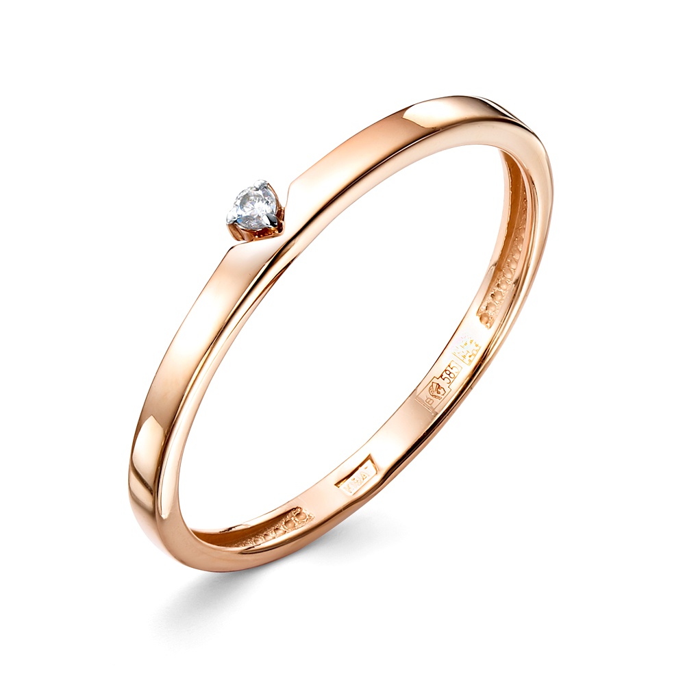 

Кольцо из золота р. , 585Gold 301012606, фианит, 301012606