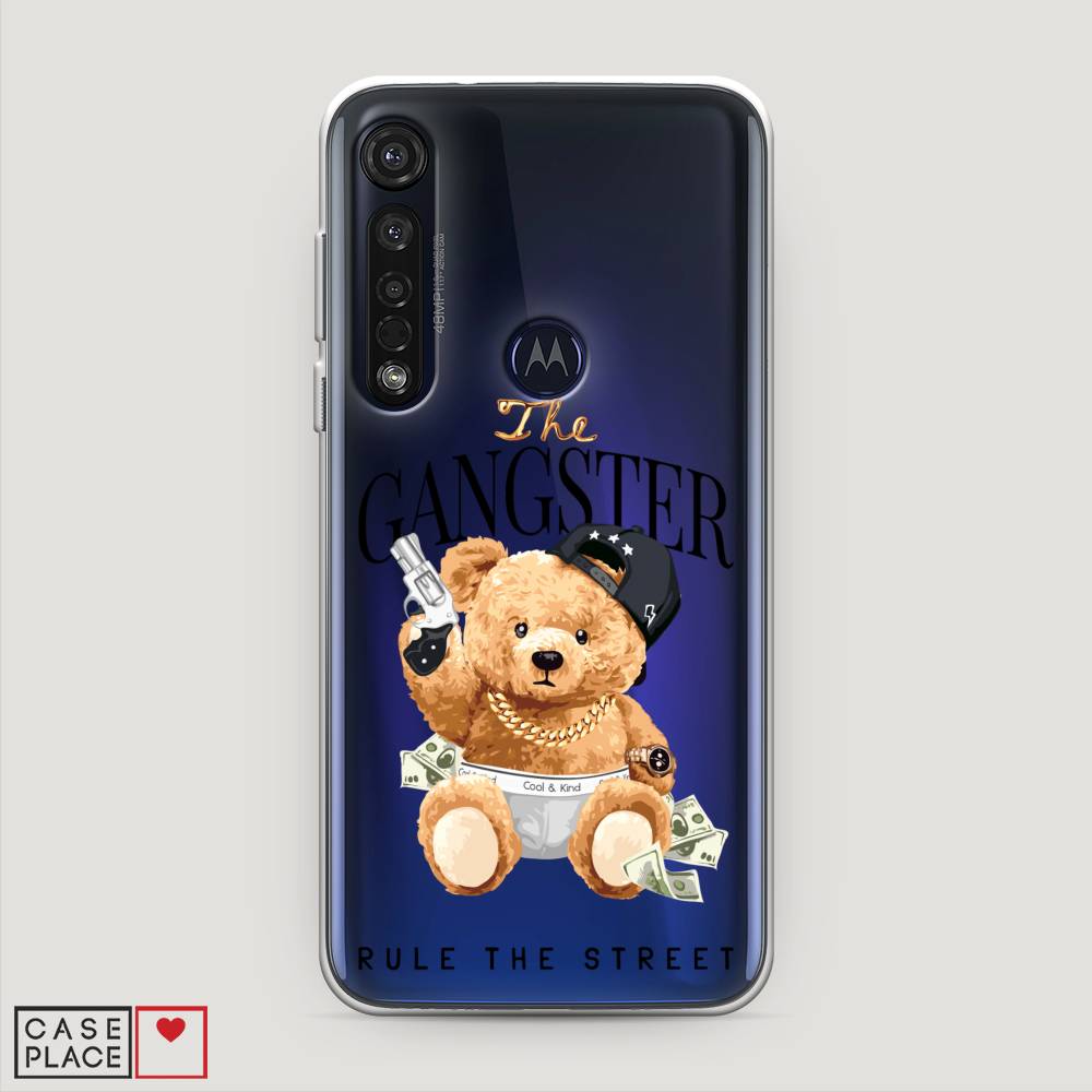 

Чехол на Motorola Moto G8 Plus "The Gangster", Бежевый;серый;черный, 241450-6