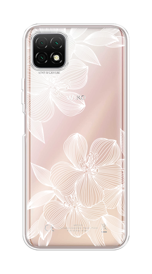 

Чехол на Wiko T3 "Крокус", Белый;прозрачный, 3400150-1