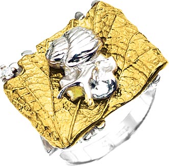 

Кольцо из серебра с фианитом swarovski р.17 Альдзена K-25014, K-25014