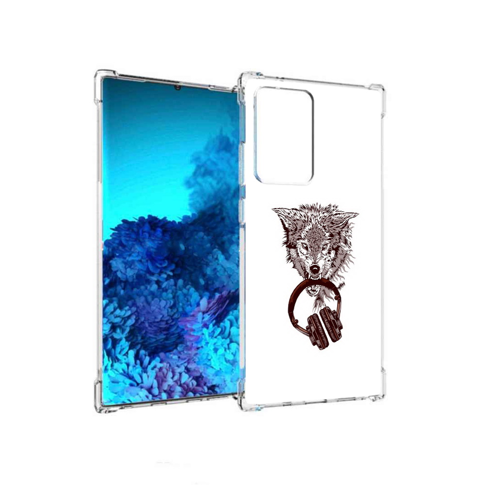 

Чехол MyPads Tocco для Samsung Galaxy Note 20 Ultra дикий волк (PT151896.552.325), Прозрачный, Tocco