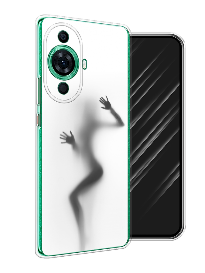 

Чехол Awog на Huawei Nova 11 Pro "Девушка в душе", Серый;белый;черный, 6121350-7