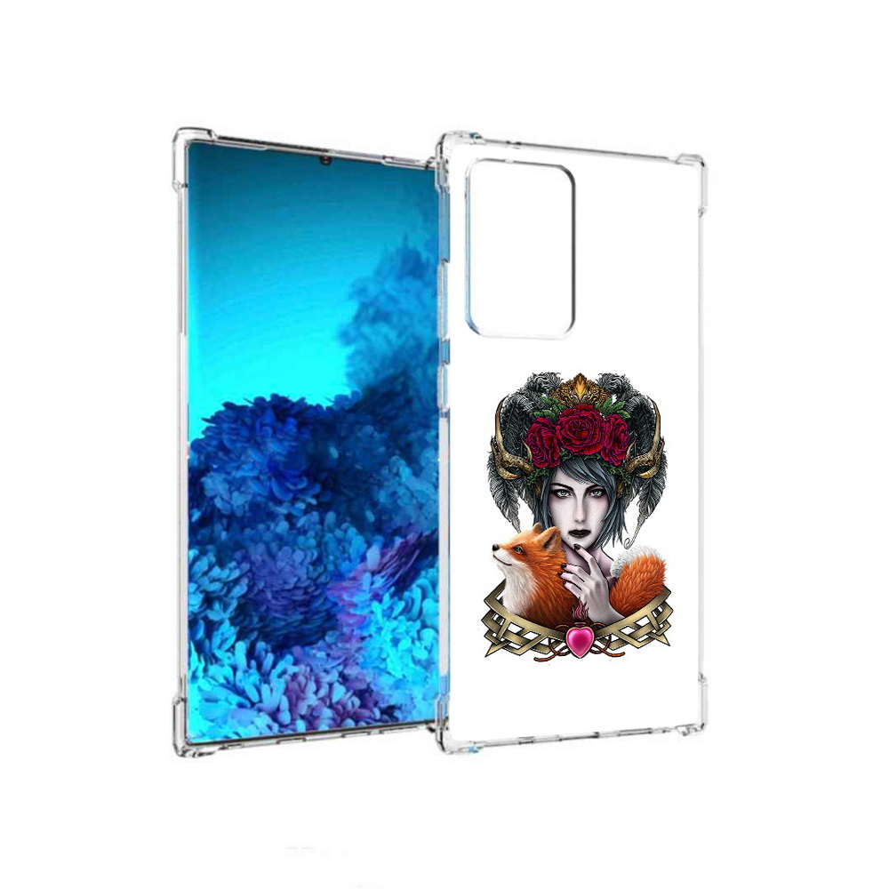 Чехол MyPads Tocco для Samsung Galaxy Note 20 Ultra девушка с лисой (PT151896.552.314)