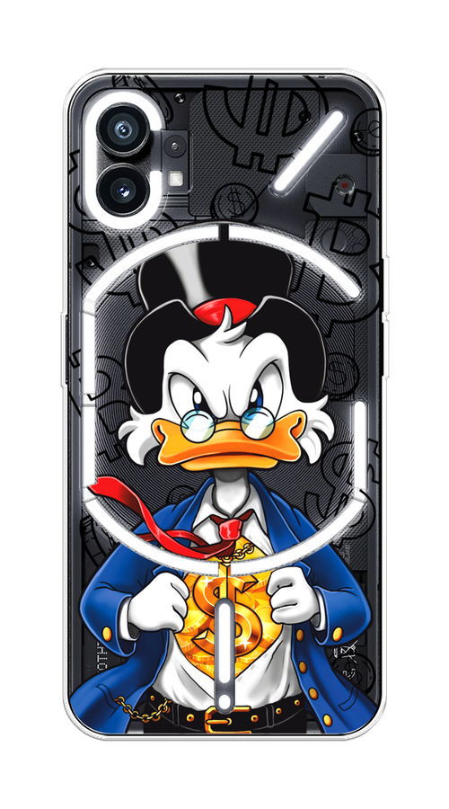 

Чехол на Nothing Phone (1) "Scrooge Goldman", Черный;белый;синий, 3300150-1