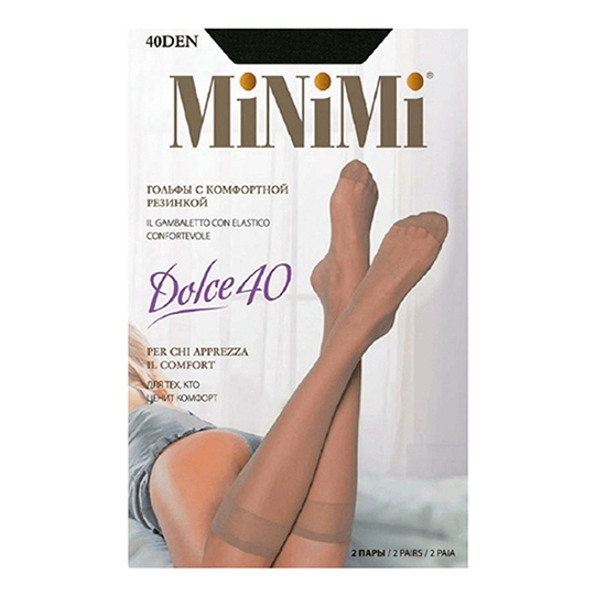 Гольфы женские Minimi черные one size