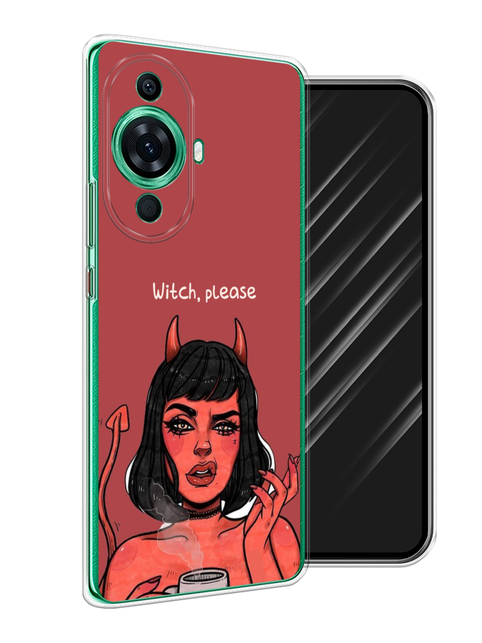 

Чехол Awog на Huawei Nova 11 Pro "Evil Girl", Бордовый;черный, 6121350-6