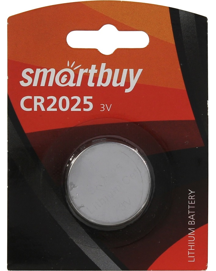 

Батарейка литиевая SmartBuy CR2025(Серебро), 46245