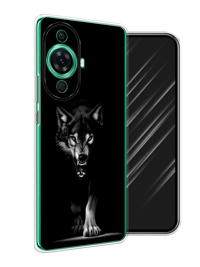 

Чехол Awog на Huawei Nova 11 Pro "Волк выходит из ночи", Серый;черный;белый, 6121350-1