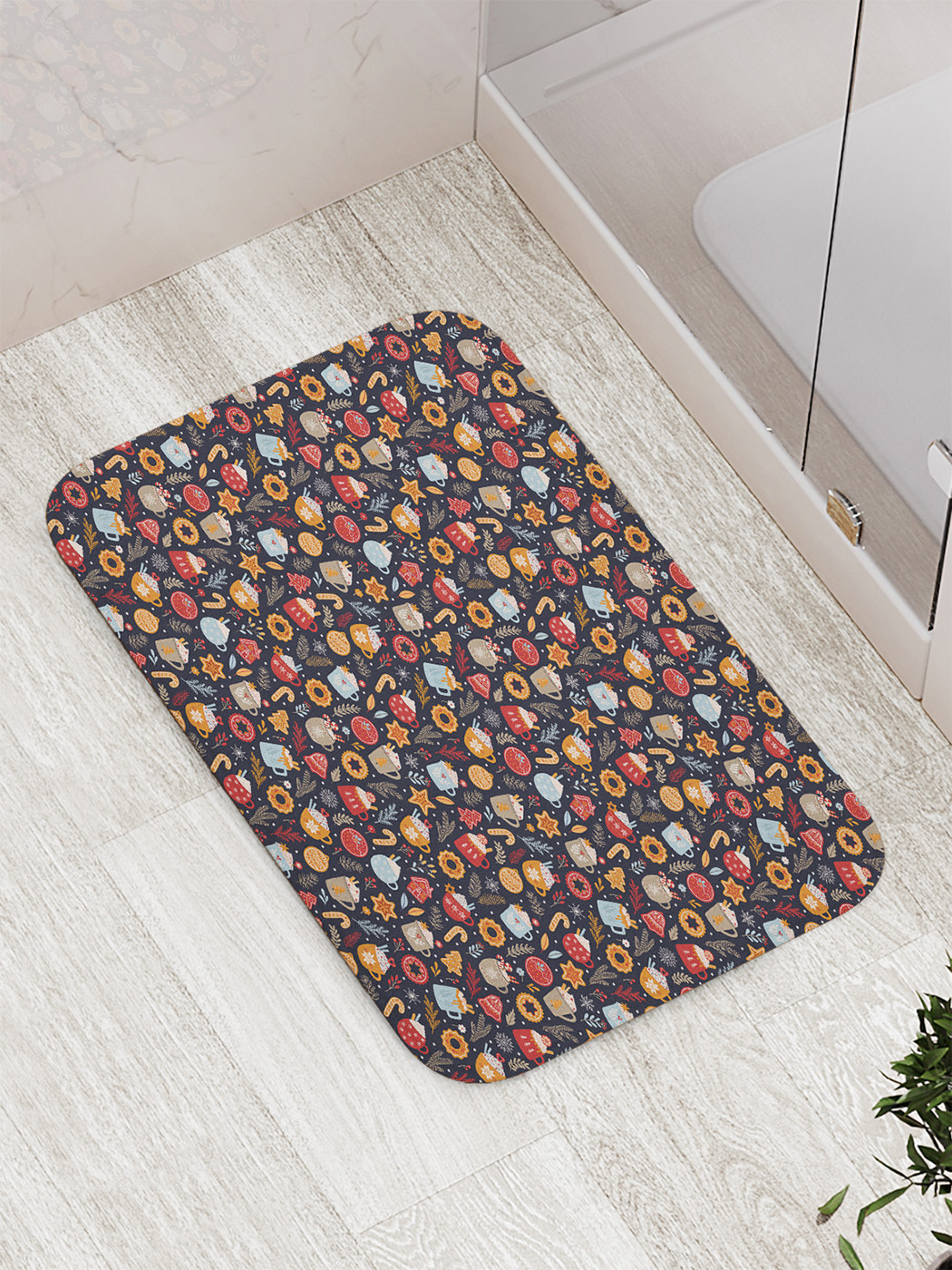 

bath_427911 Коврик противоскользящий для ванной, сауны, бассейна, 77х52 см
