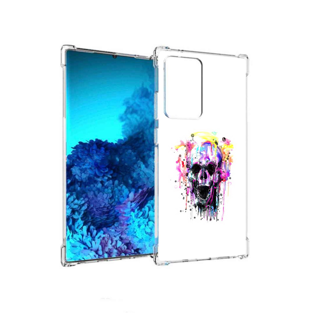 

Чехол MyPads Tocco для Samsung Galaxy Note 20 Ultra граффити череп (PT151896.552.298), Прозрачный, Tocco