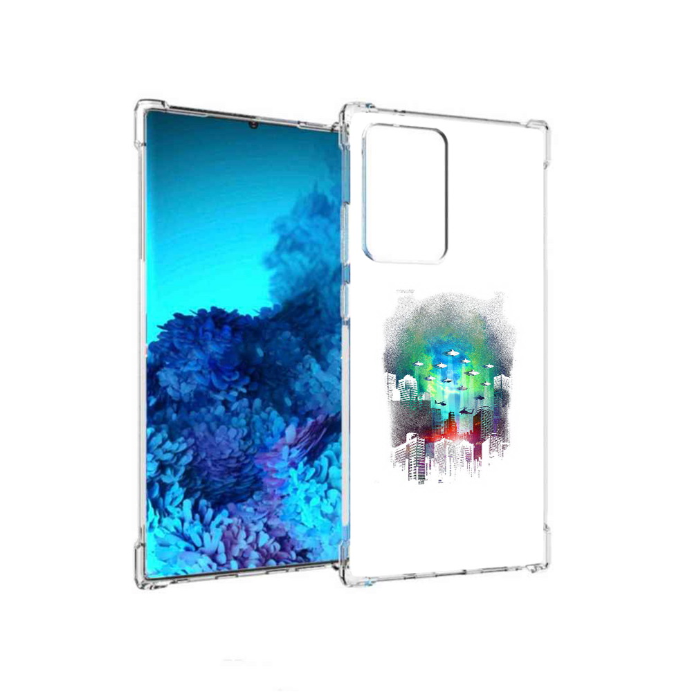 

Чехол MyPads Tocco для Samsung Galaxy Note 20 Ultra город в свечении (PT151896.552.296), Прозрачный, Tocco